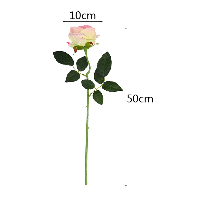 Faux Floral Verdure lot Soie Roses Fleurs Artificielles Faux Bouquet De Fleurs Rose Artificielle Pour Mariage Maison Jardin Décor Saint Valentin Cadeau 221031