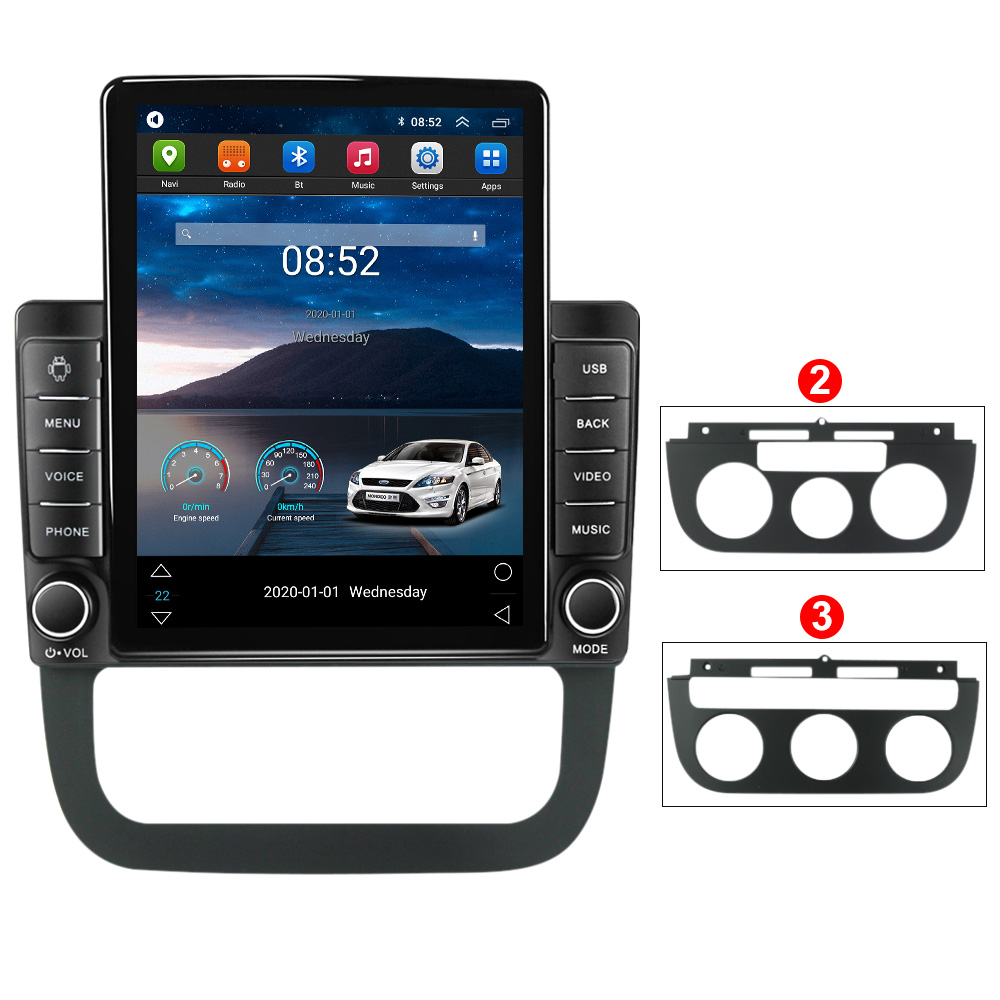 VW Sagitar Jetta 5 2006-2010 GPS Navigation CarPlay Android Auto Audio BTのCarDVDインテリジェントシステムビデオプレーヤー