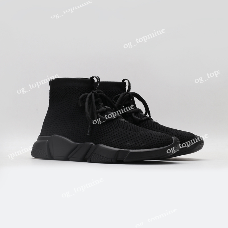 Designer Casual Schoenen Heren Vrouw Glanzend Gebreide Snelheid 1.0 2.0 Trainer Runner Sneaker Sokken Schoen Master Paris Reliëf Dames Platform Sneakers Snelheden Booties 35-45