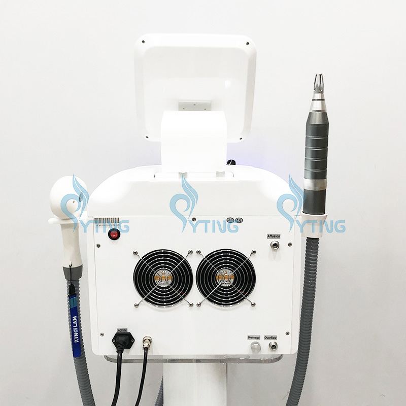 Trois longueurs d'onde 808nm Diode Laser Épilation Picoseconde Détatouage 2 en 1 Machine Pigmenation Rousseur Enlèvement