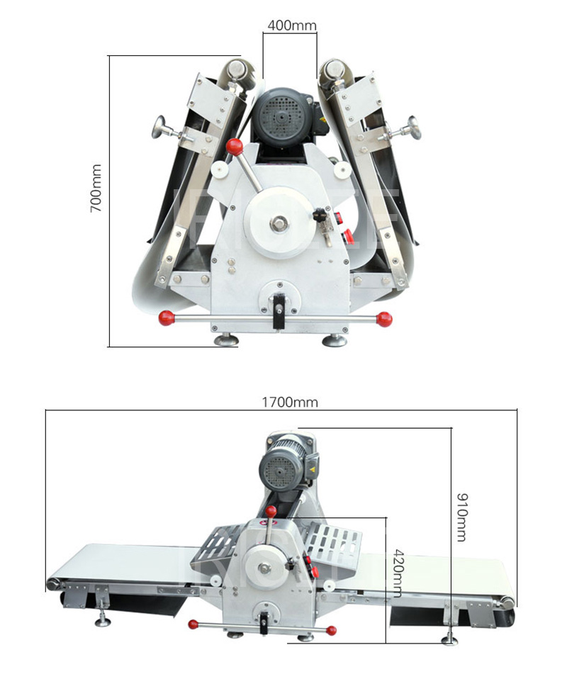 220V Маленькая столовая топ -электрический коммерческий ролик тесто Sheeter Shotering Matcher