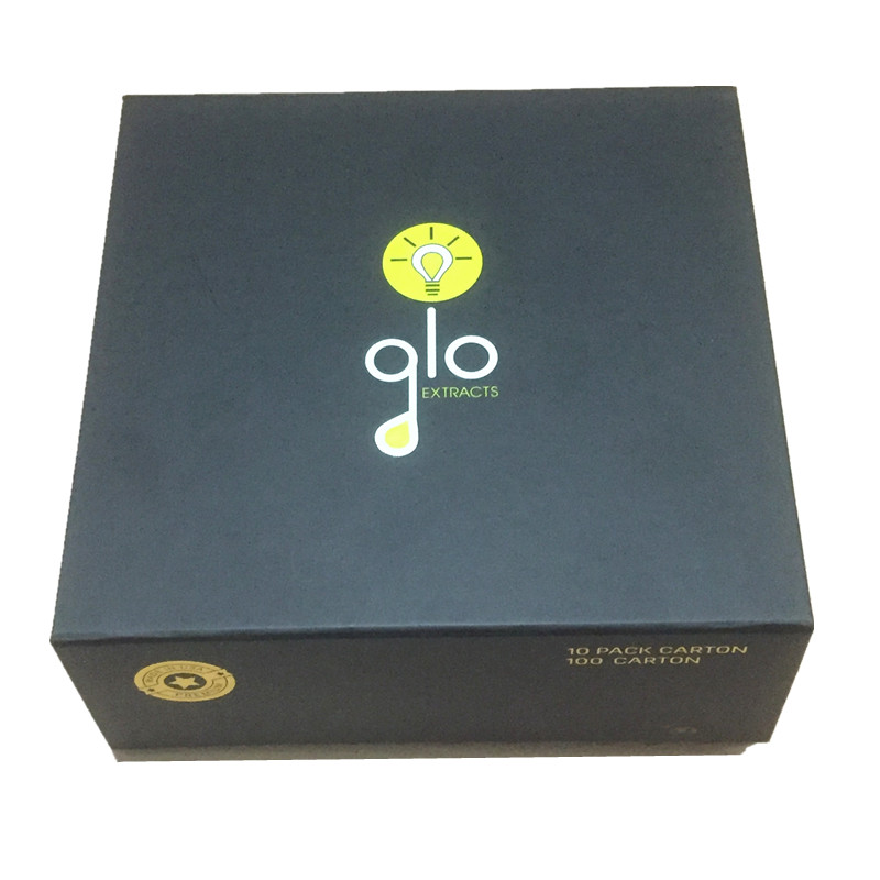 Glo Carts Extracts Cartridges 510 Thick Oil Atomizers 0.8ml 1.0ml Ceramic Coil Vape Cart With Paper Box Packaging
