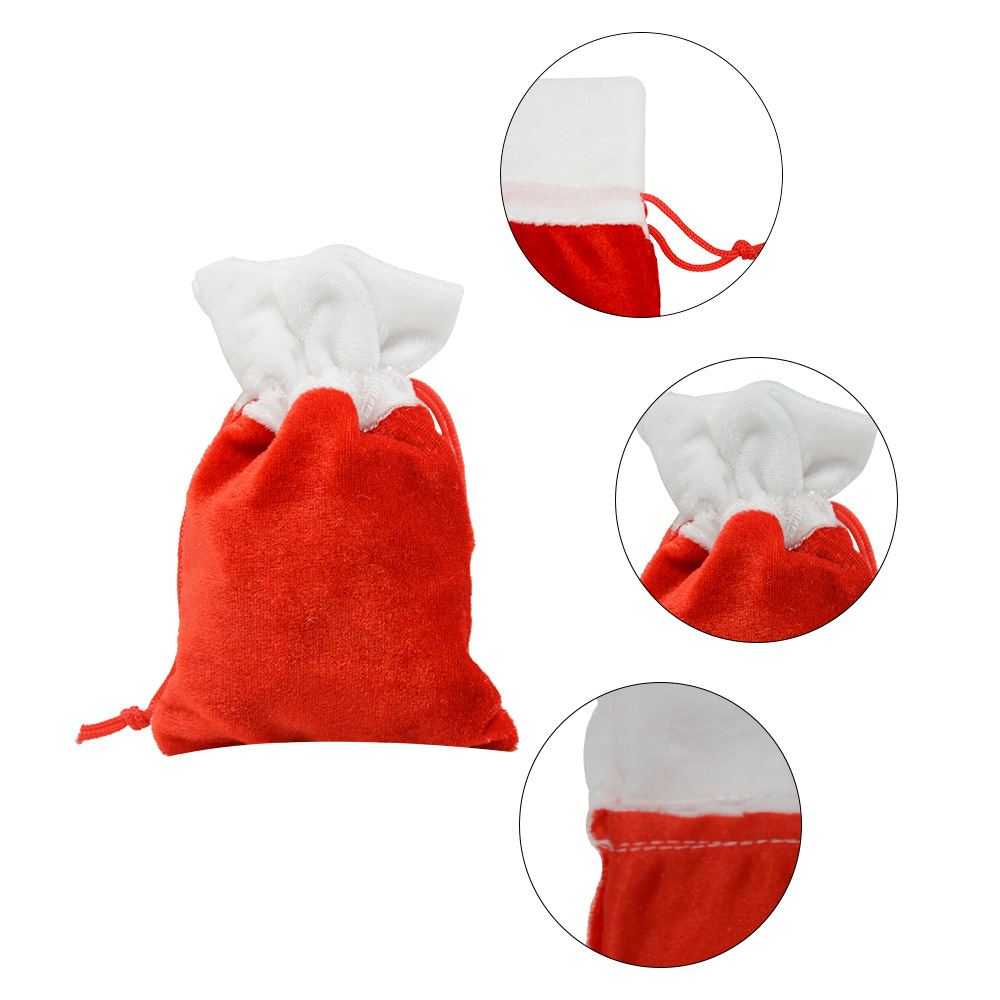 Christmas Drawstring Souvenir Bag Santa Claus Gift Candy Sack Xmas party Hanging Decor Accessories Household Storage Bags DH7768