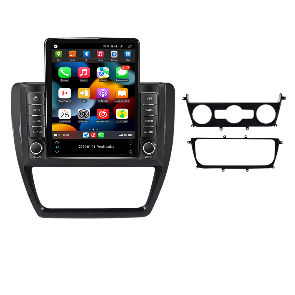 Android 11 Player 2Din Car DVD Radio för Volkswagen VW Sagitar Jetta 6 Bora 2011-2018 Multimedia Carplay Stereo BT Head Unit