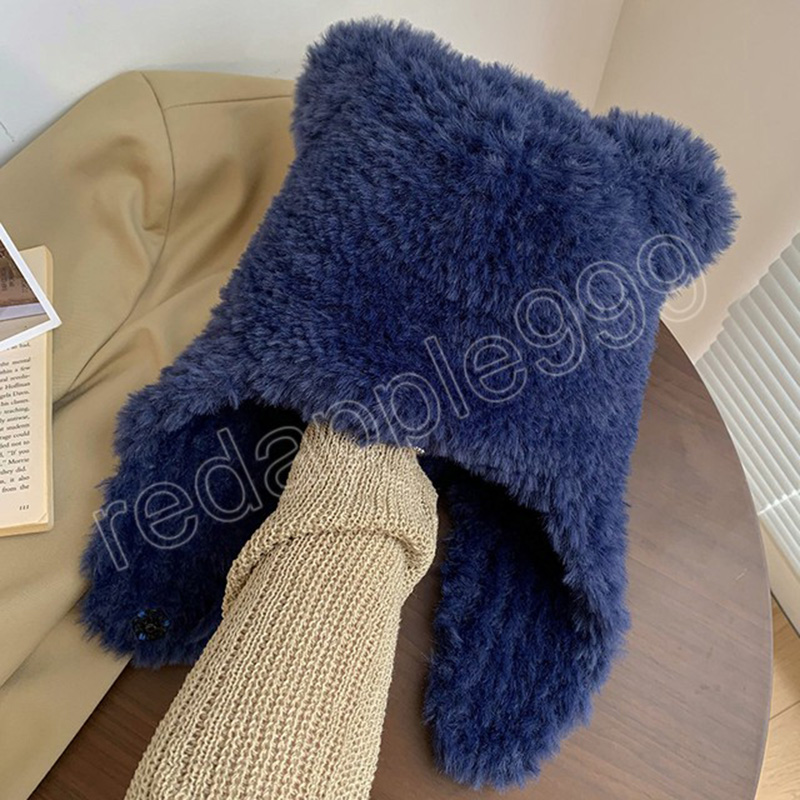 Simpatici cappelli le orecchie degli orsi le donne Autunno e inverno Ins coreano Nuovi cappucci le orecchie in peluche tenere al caldo