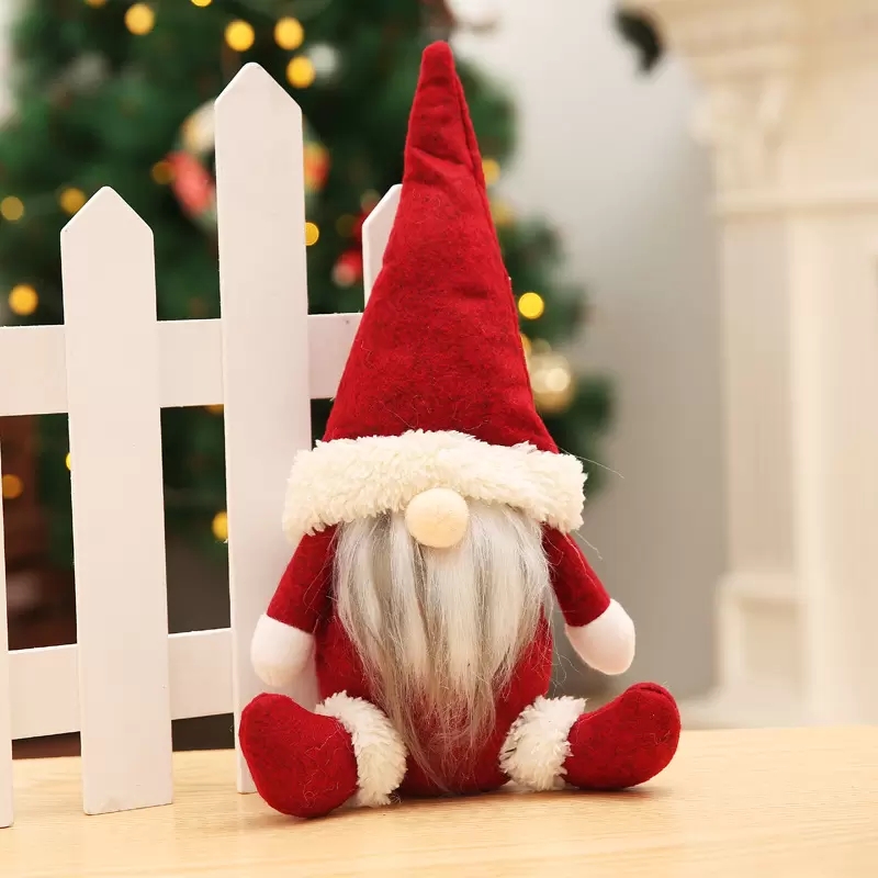 2022 Novas bonecas de natal de búfalo figuras feitas à mão Gnome Gnome Sem Faceless Toys Presentes Ornamentos Crianças Decoração de Natal