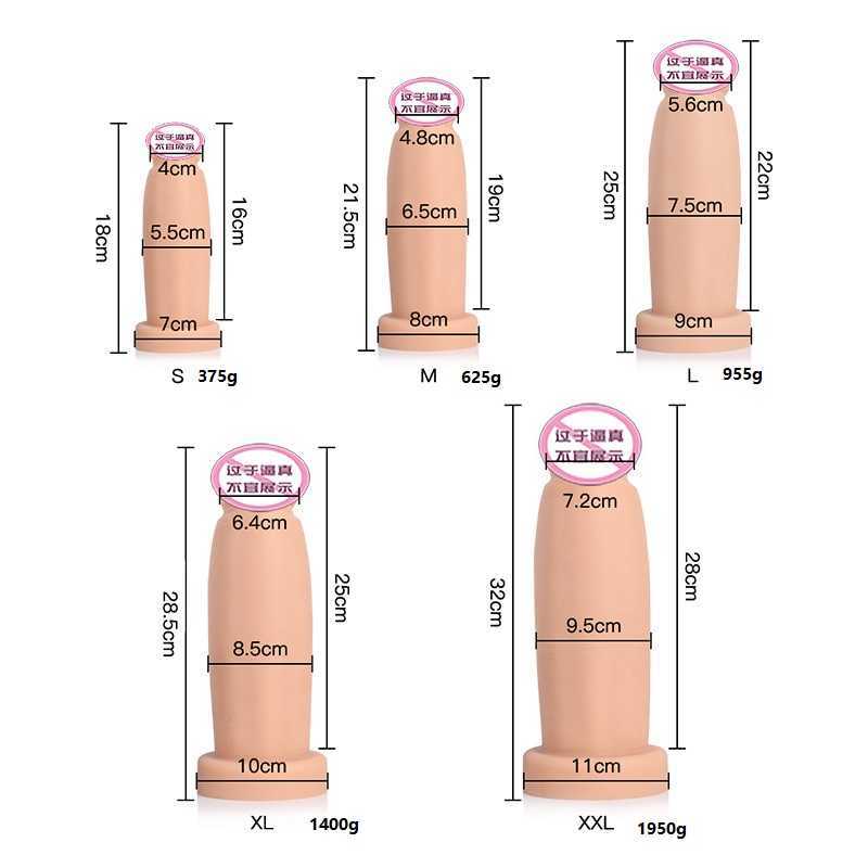 Skönhetsartiklar S/M/L/XL/XXL Ogromny Korek Analny Dildo Zabawki Erotyczne Dla Kobiet/McZyni Pi Masturbators Analne Dua Pupa Wtyczka Dorosych 18