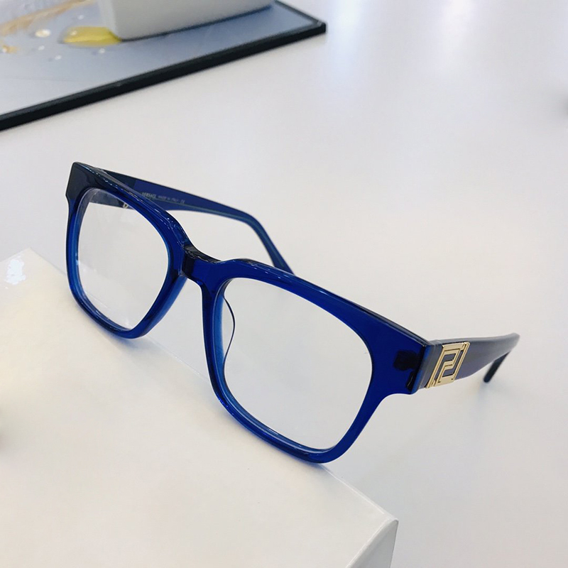 デザイナーサングラスヴィンテージバッファローホーンクリア眼鏡フレーム処方眼鏡スペクタクルフレームアイウェアファッション女性VE3296316K