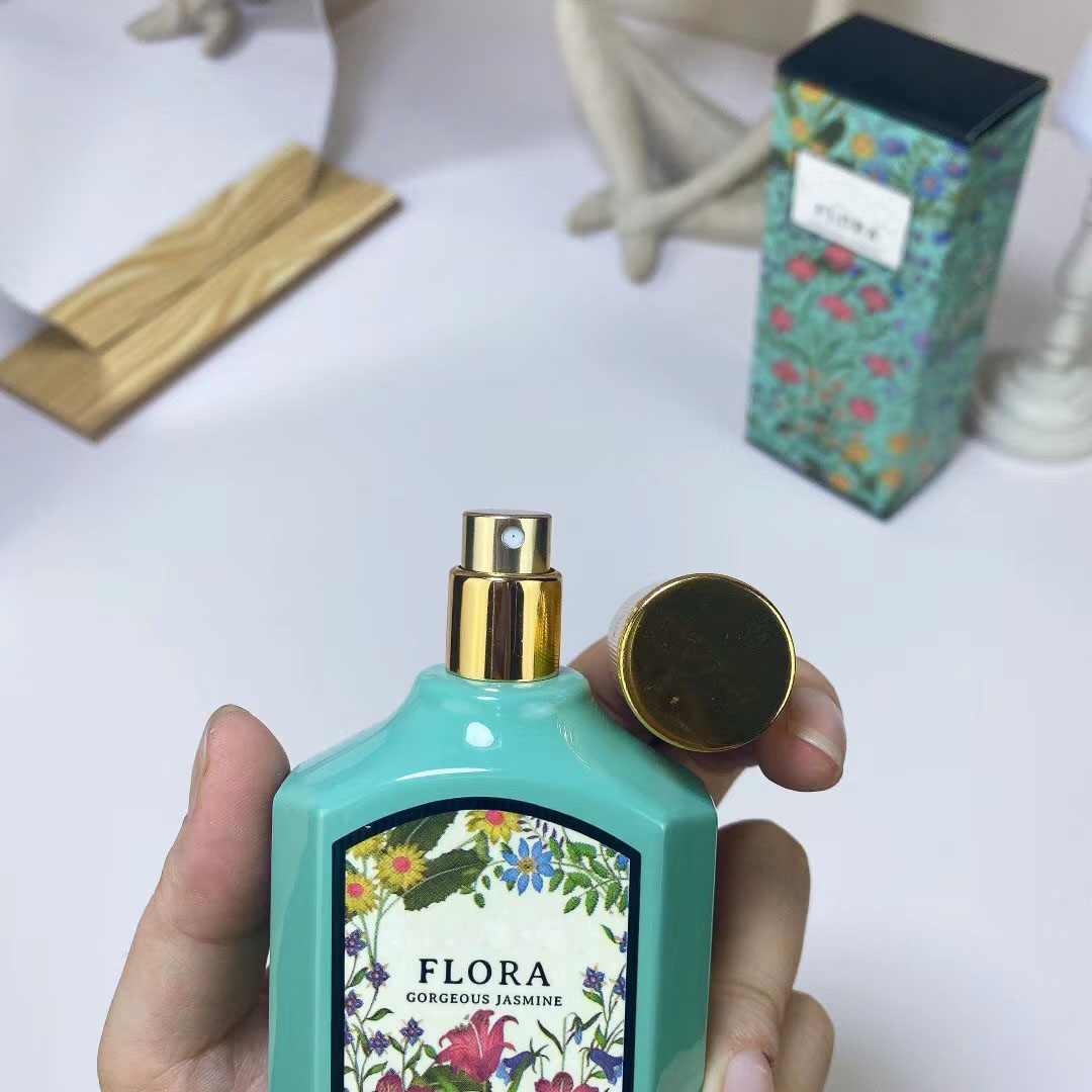 Märke Parfym Clone Flora Dofter för kvinna Eau De Parfum Spray 90ml Längre varaktig Doft Charmig doft Designer Dam Parfymer Presenter Partihandel