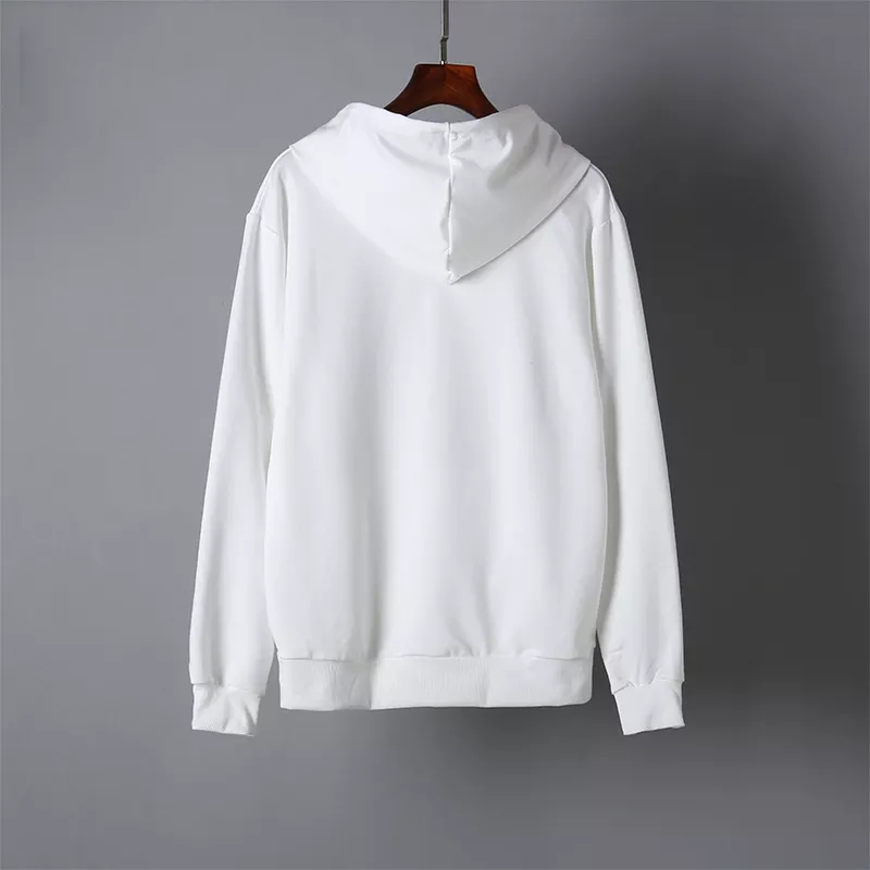 USA: s lager sublimering tomma vita hoodies för män kvinnor vuxna mjuk långärmad skjorta med mössa diy tryckfest hem klädtröjor 25 st/fodral blandade storlekar
