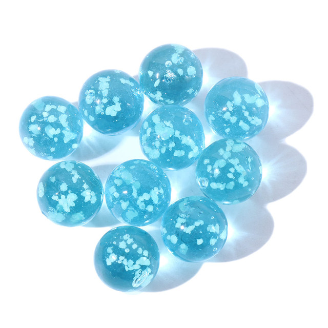 Luminous Glass Balls Children Toys 12mm Cream Console Game Pinball Machine Cattle Small Marbles Pat Toy Beads D23