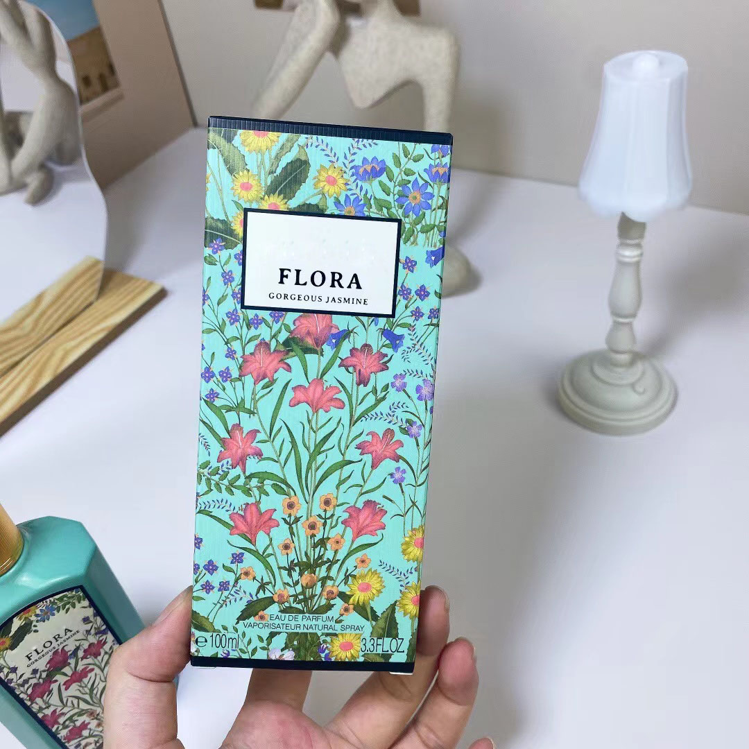 Märke Parfym Clone Flora Dofter för kvinna Eau De Parfum Spray 90ml Längre varaktig Doft Charmig doft Designer Dam Parfymer Presenter Partihandel