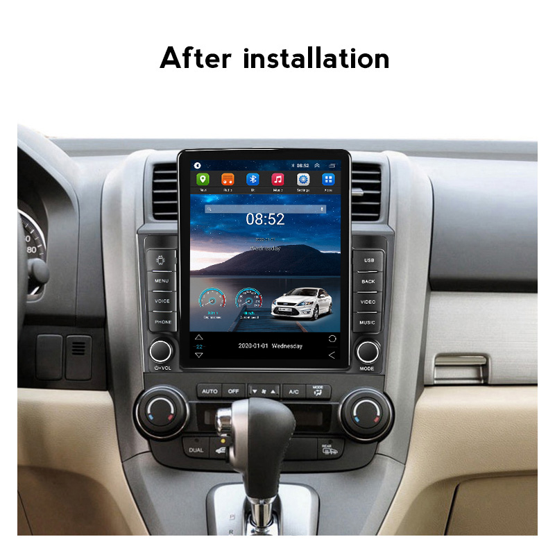 Android 11 Car DVD Radio Player for Honda CR-V 3 RE CRV 2007-2011マルチメディアビデオ2 DINナビゲーションGPSカープレイヘッドユニットBT