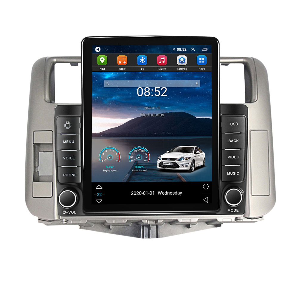 Voiture dvd stéréo GPS Navigation lecteur Android Auto Radio multimédia pour Toyota Land Cruiser Prado 150 2009-2013 Carplay