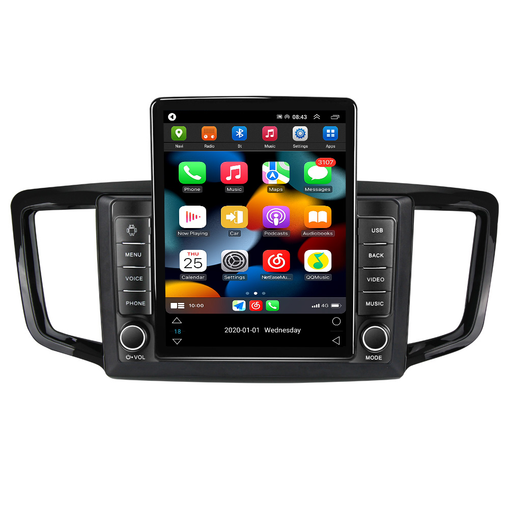 Android Car DVD Radio GPS Navigation Player för Honda Odyssey 5 RC 2013-2019 Tesla Style Head Unit Stereo 4G 2Din Auto BT