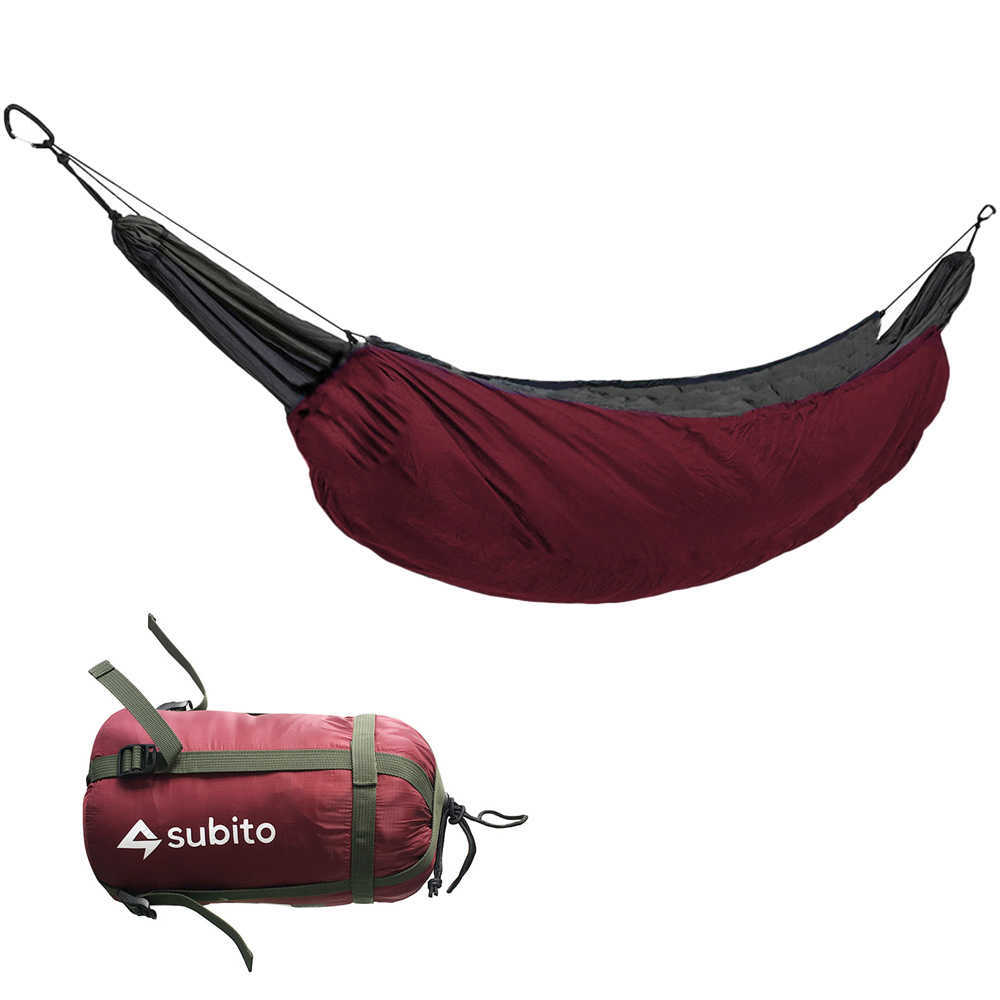 Sovväskor Camping Hammock Underquilt Portable Sleeping Bag Hammock Thermal Under filt Hammock Isolation Tillbehör för camping T221022