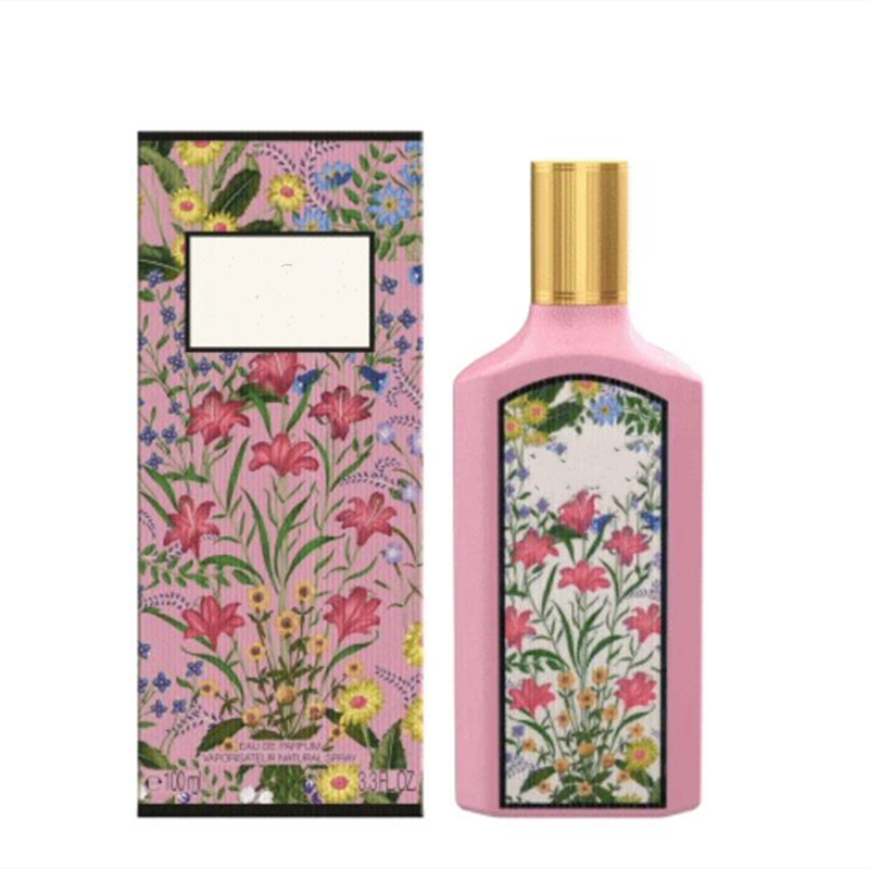 Fabrika doğrudan flora parfüm 100ml kadın parfümler eau de parfum 3.3fl.oz koku çiçek çiçek meyve çiçeği edt bayan sprey kokusu üst versiyon üst versiyon kalite hızlı gemi