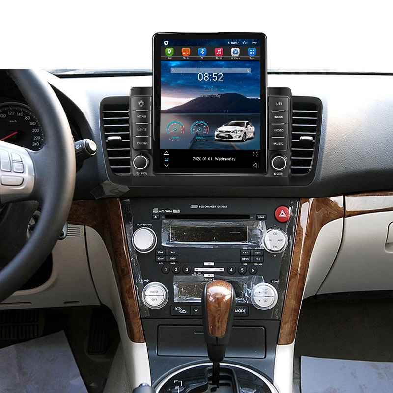 2Din Android 11 DSP CAR DVD Radio Multimedia Video Player Navigation GPS för Subaru Outback 3 Legacy 4 2003-2009 Tesla Style