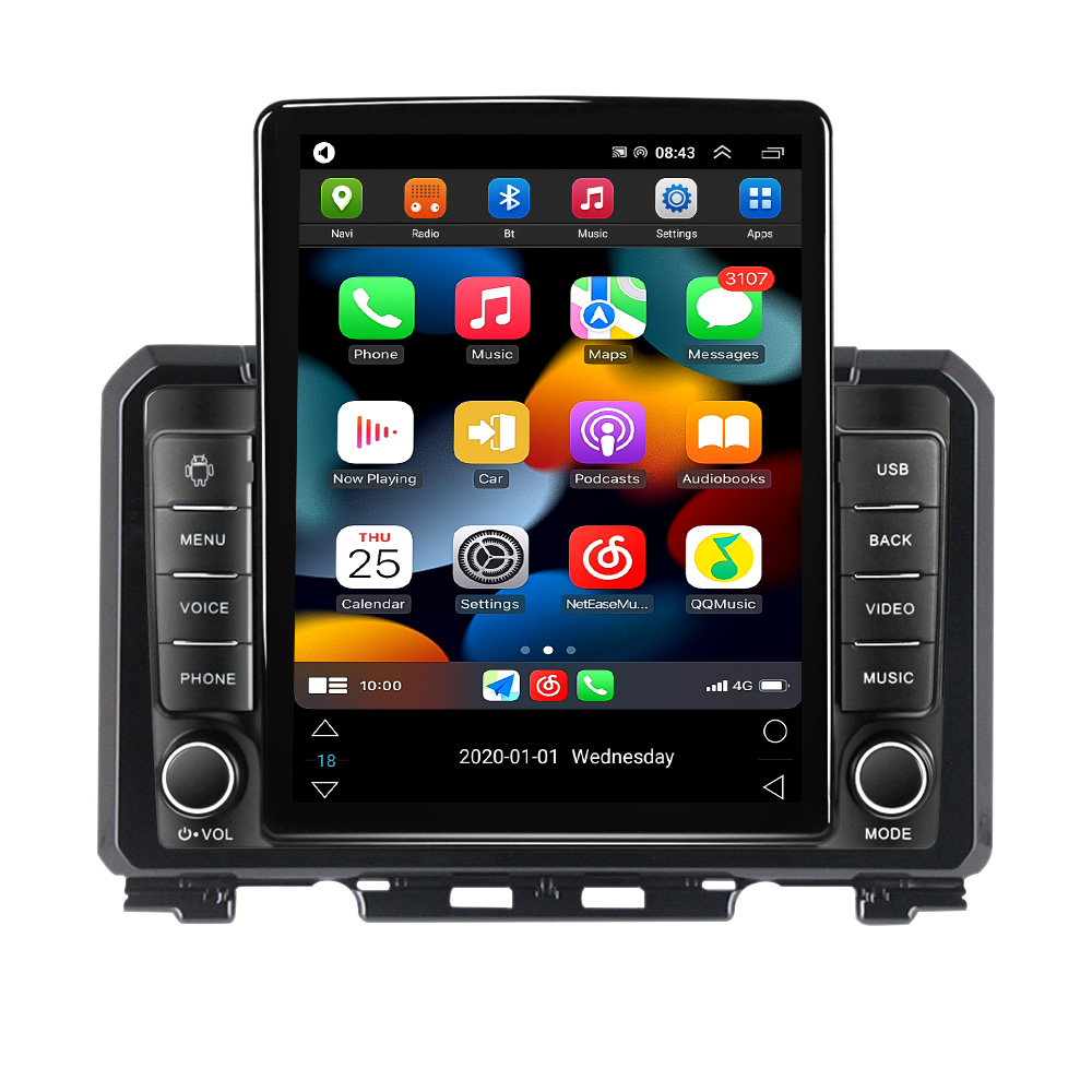 Carrista de vídeo Multimídia de Rádio DVD para Suzuki Jimny JB64 2018-2020 Navigação Estéreo GPS Android 11 No 2din 2 Din DVD