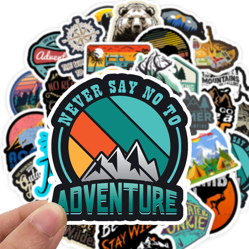 50st Style Outdoor Landscape Stickers Estetiska Kalifornien dekaler klistermärke till DIY bagage bärbar dator cykel skateboard telefon bil tz-az064