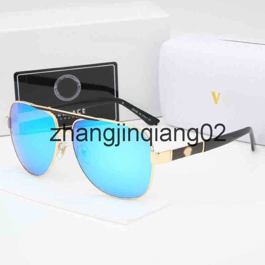 Designer Versage Sunglass Cycle Luxurious Fashion Eyewear Metal Trend Colorful Mens And Womens Vintage Baseball Sport Retro Toad S203l