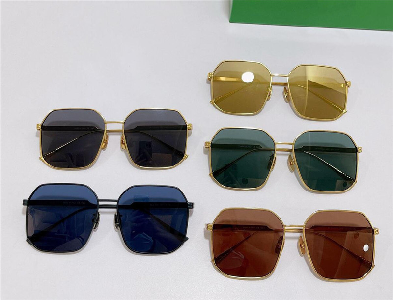 New fashion design sunglasses 1108SA square metal frame simple shape popular avant-garde style versatile popular outdoor uv400 protective glasses