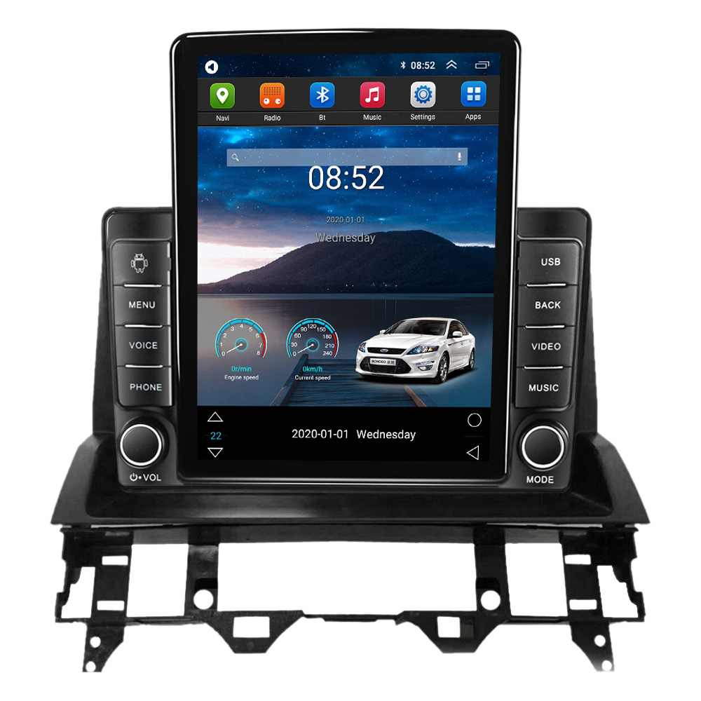 CarPlay Android 11 para Mazda 6 2002-2008 GPS estéreo de navegação