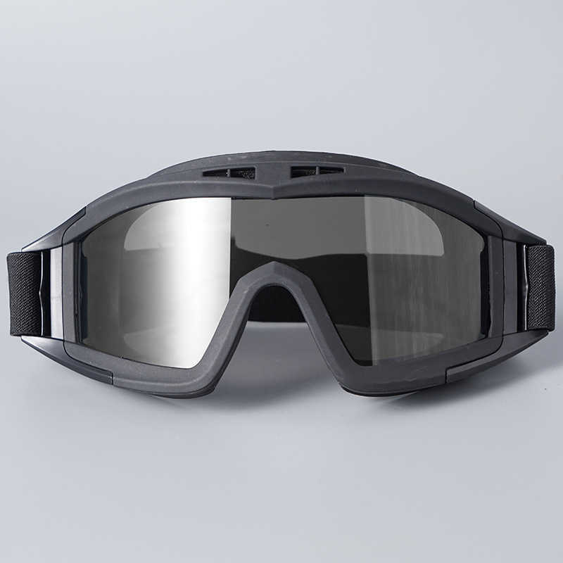 Ski Goggles Outdoor windproof glasses ski dustproof snow men's off-road motorcyc anti-riot CS bultproof tactical goggs L221022