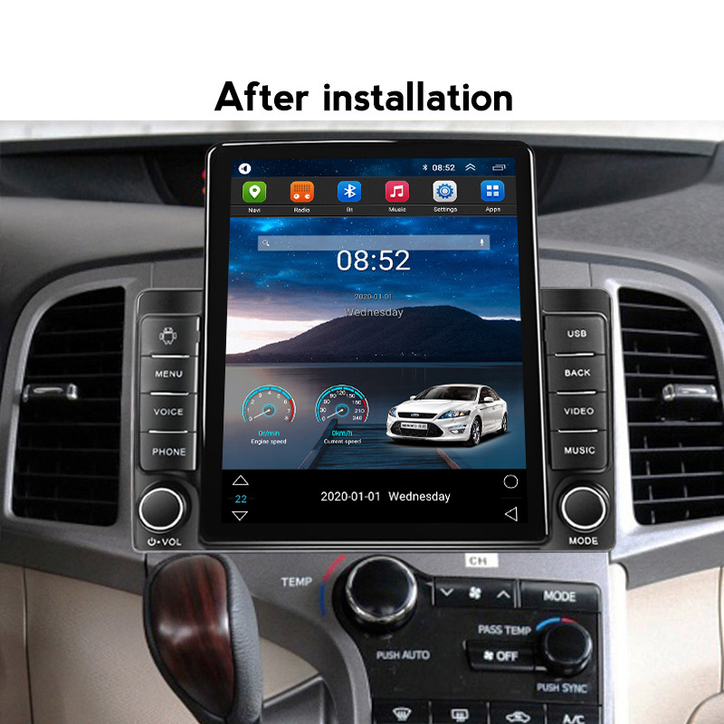 Lecteur Radio dvd de voiture Android 11 pour Toyota Venza 2008-2016 Style Tesla multimédia intelligent vidéo Auto stéréo Navi GPS unité principale