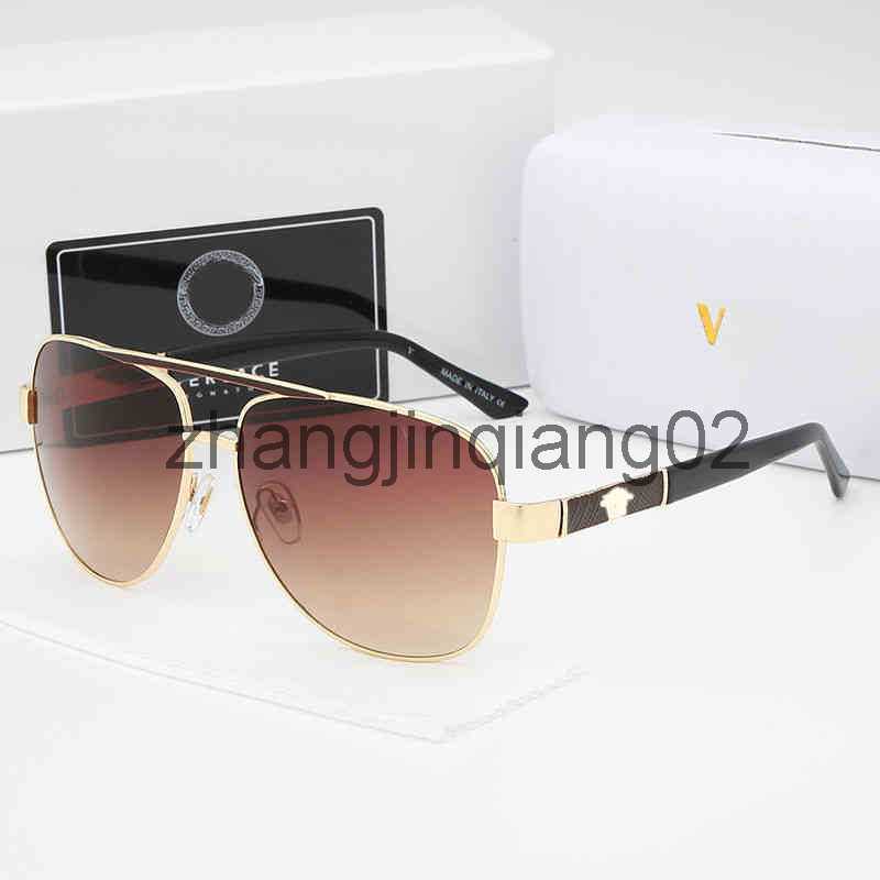 Designer Versage Sunglasses Cycle Luxurious Fashion Metal Trend Colorful Coffeed Mens and Womens Vintage Baseball Sport Retro Toad 249H