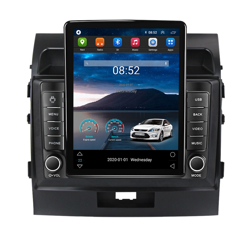 Lecteur Radio dvd de voiture pour Toyota Land Cruiser 11 200 2007-2015 multimédia vidéo Navigation stéréo GPS Android 11 BT 2din