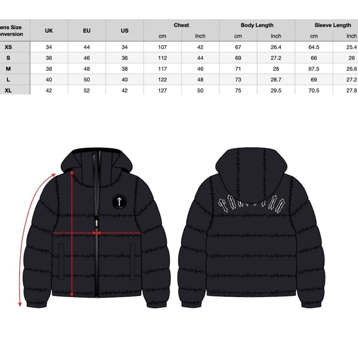 Trapstar for Mens Designer Down Parka Winter Puffer Jacket Giacca Trapstars Doudoune Homme Thick Warm Windproof Outdoorcoat with Removable Cap