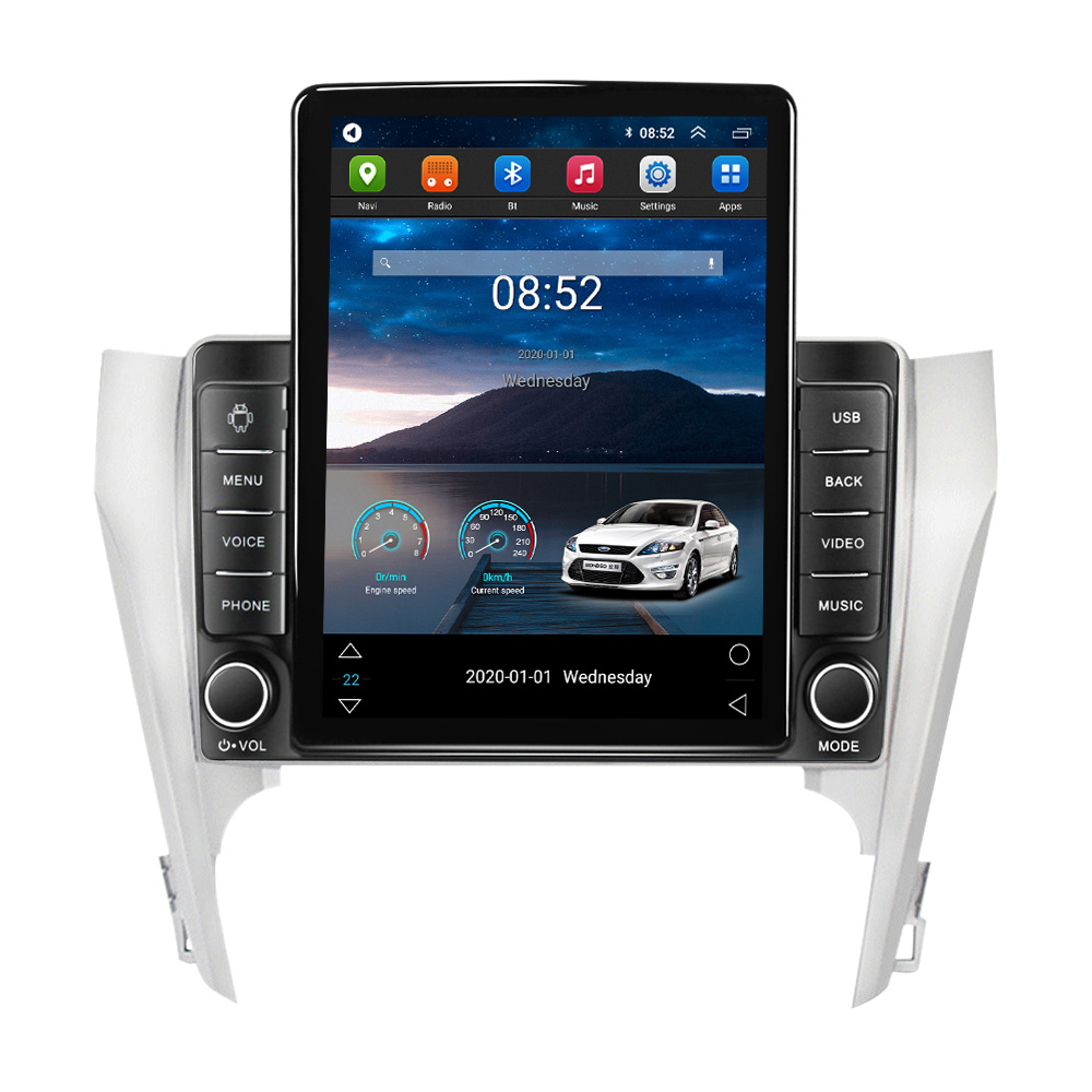 Voiture dvd Radio multimédia lecteur stéréo pour Toyota Camry 7 XV 50 55 2011 - 2014 Tesla Style vidéo Navigation GPS 2din 2 din