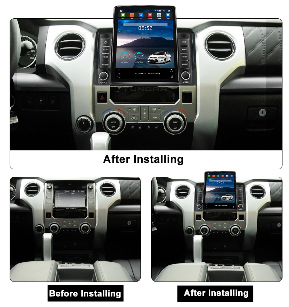 Android Player Auto Carplay Car dvd Audio Radio for Toyota Sequoia 2014-2018 Multimedia Video GPS Navigation
