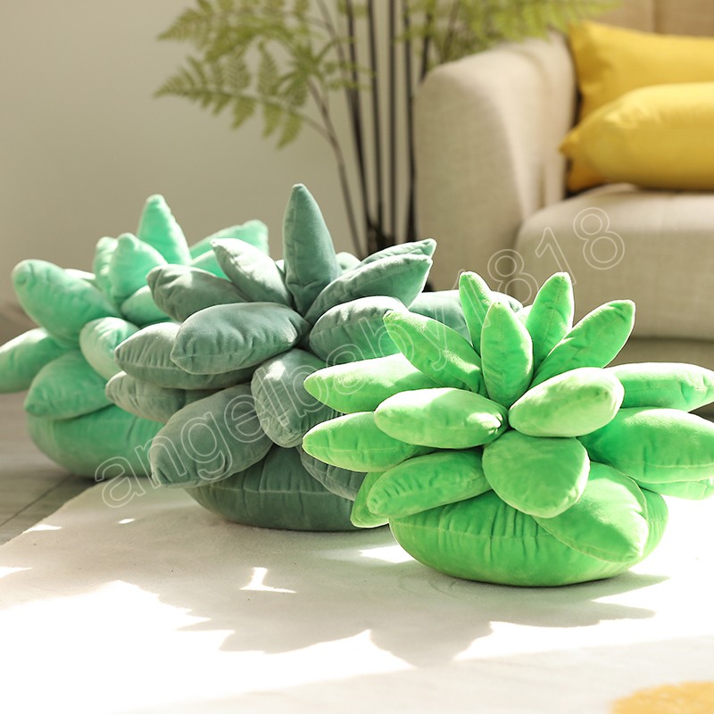 Piante succulente Kawaii realistiche Giocattoli di peluche farciti Bambola morbida Fiori in vaso creativi Cuscino Cuscino sedia ragazze Regalo bambini