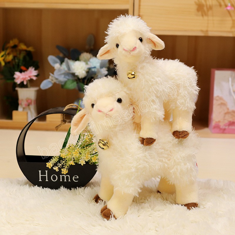 Kawaii – peluche douce mouton alpaga, Animal en peluche, poupée, décoration créative pour chambre à coucher, mignon bébé enfant, cadeau d'anniversaire pour petite amie