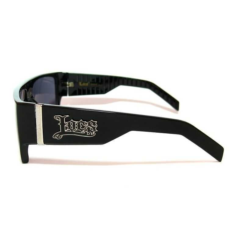 Sonnenbrille Locs – Herren-Sonnenbrille mit großem, flachem Oberteil und schwarzem Pfosten in Aus Uv 400283B