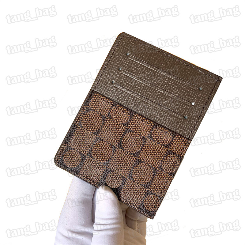 디자이너 클래식 미니 작은 지갑 신용 카드 소지자 슬림 은행 카드 소지자 남성 여성 총 5 카드 SLOT307F