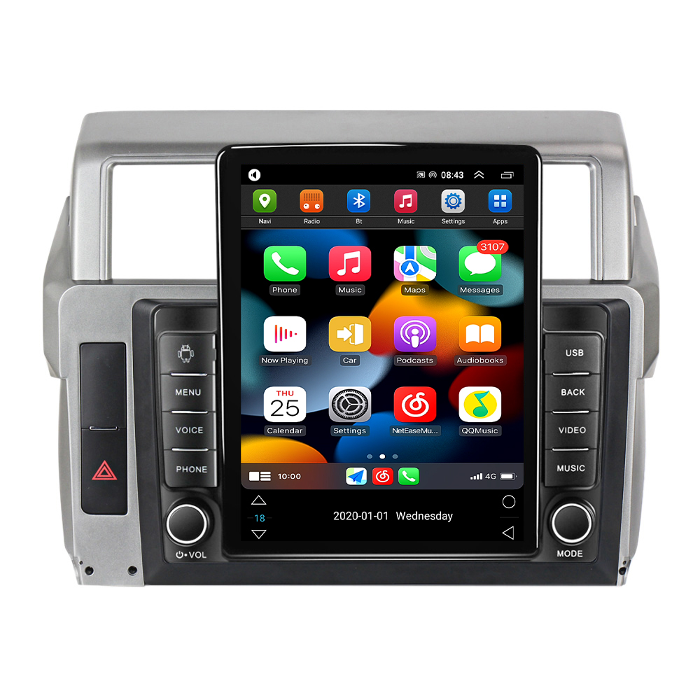 Android 11 Car DVD-радио Multimedia Video Player 2 DIN для Toyota Land Cruiser Prado 150 2014-2017 GPS Navigation 4G DSP