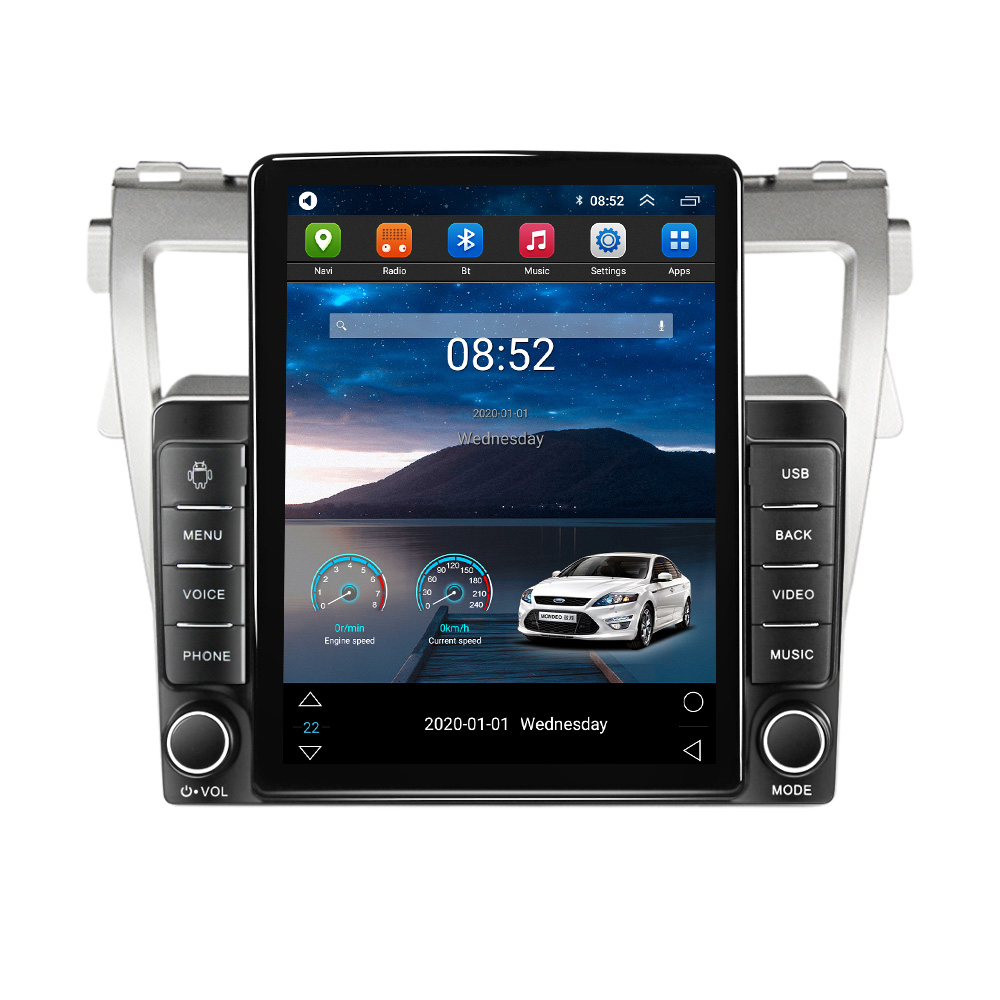 Android 11 Car dvd Lettore Multimediale di Navigazione Toyota Vios/Yaris Sedan/Belta 2007-2013 GPS Navi Radio unità di testa Stereo