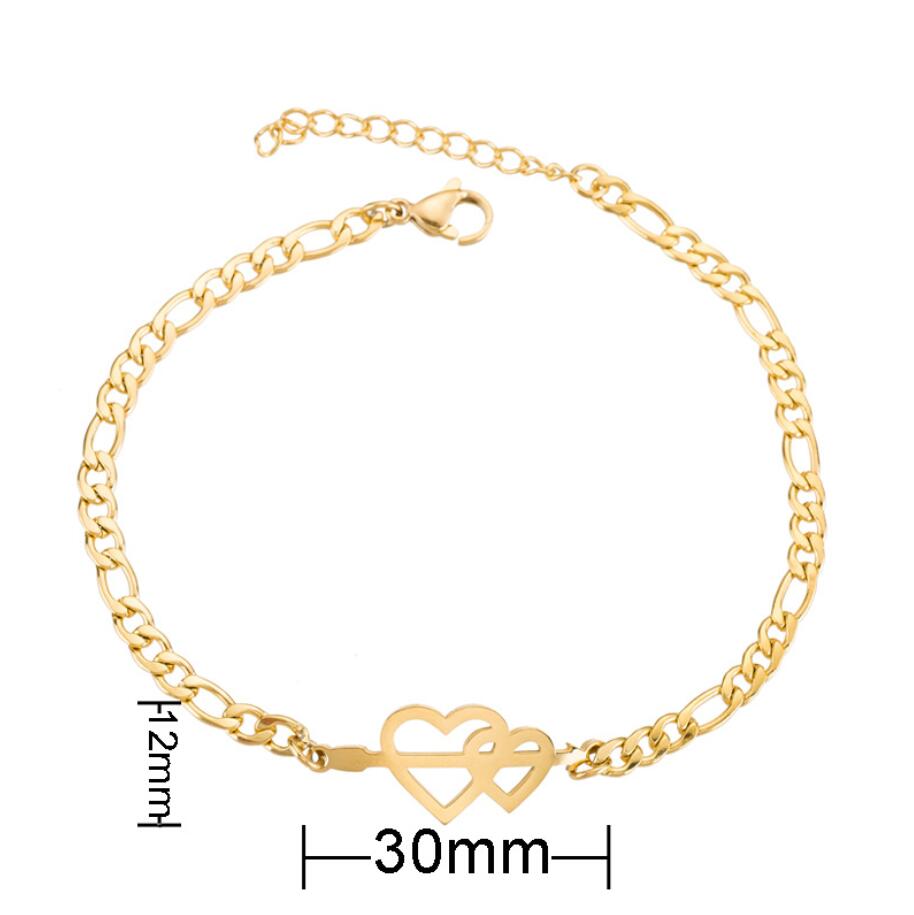 Bohemia Stainless Steel Charm Bracelets for Women Cute Moon Star Butterfly Elephant Bracelets & Bangles Gold Color Jewelrys