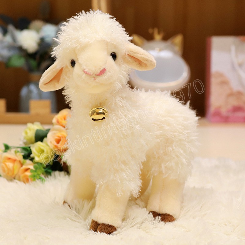 Kawaii – peluche douce mouton alpaga, Animal en peluche, poupée, décoration créative pour chambre à coucher, mignon bébé enfant, cadeau d'anniversaire pour petite amie