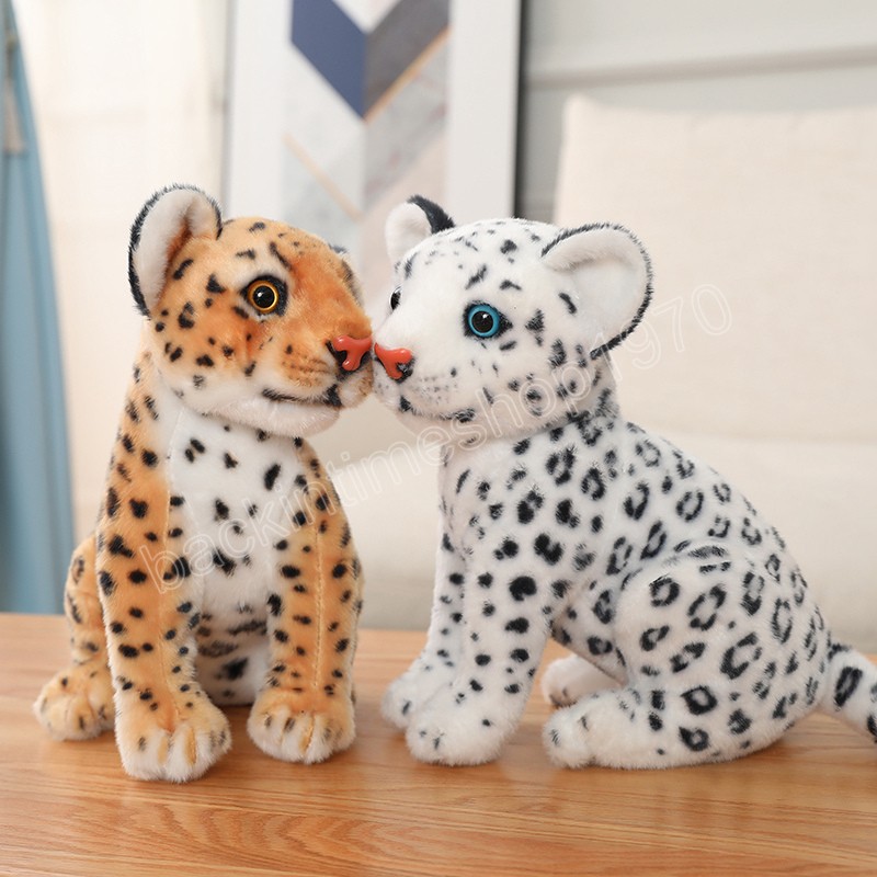 28/32 cm de kawaii leopardo brinquedos de pelúcia bonecas fofas bonecas recheadas e macias como brinquedos animais para crianças Presente de aniversário infantil