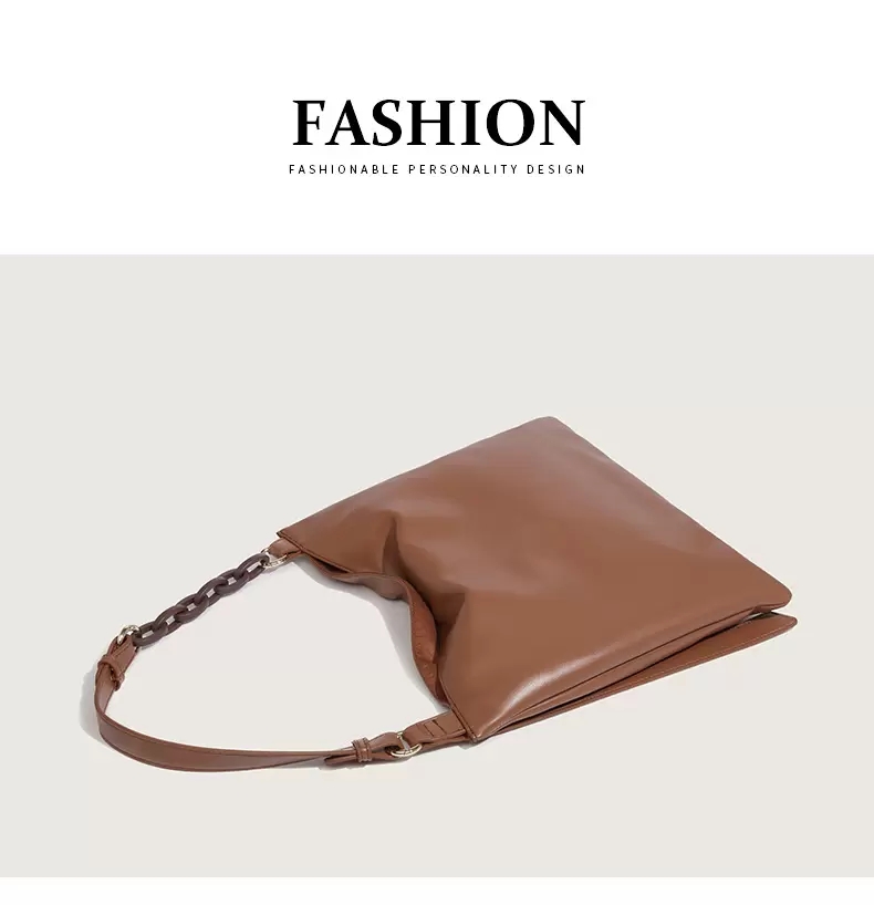 Sacs de soirée Designer Chaîne Hobo Sac Fourre-Tout En Cuir Véritable Peau De Vachette Femmes Grand Grand Noué Épaule Noir Marron Vert Foncé Printemps