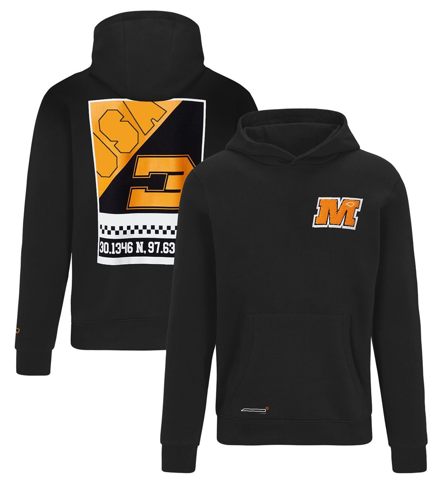 2023 NYA F1 Black Racing Hoodie Formel 1 Team Men's Casual Sports Overdimensionerade hoodie utomhusmodebilar fans huva tröjor