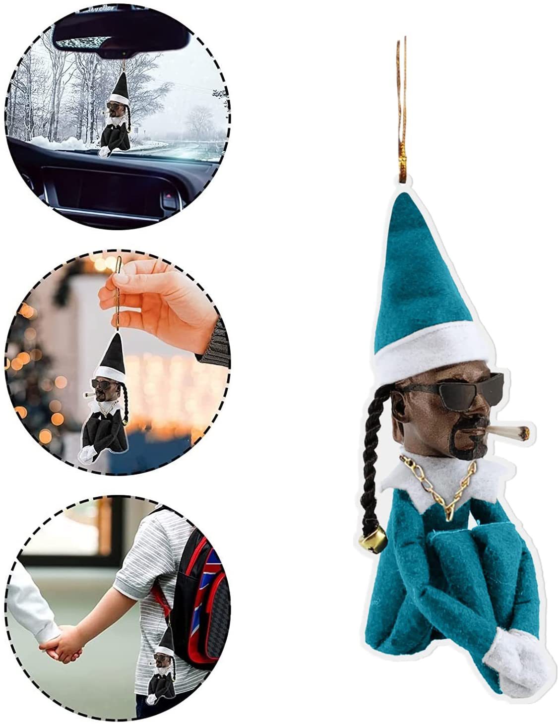 DHL Christmas Elf Baby Doll Snoop on A Stoop Christmas Pendants Dolls Dolls على ديكور عازمة معلق Oranments FY3995 1121