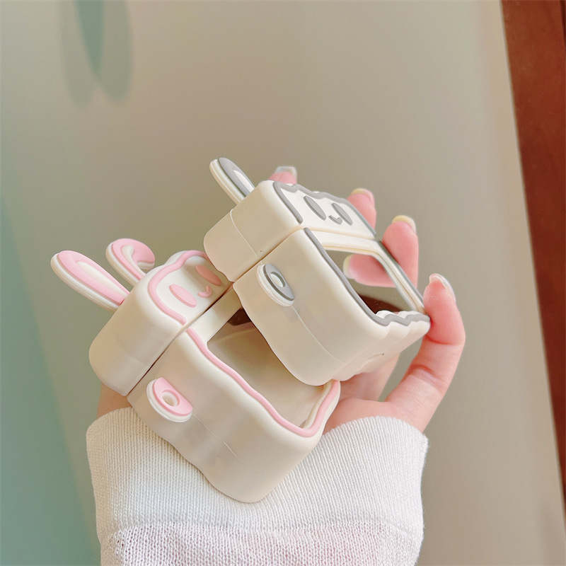 Miroir esthétique Kiyowo Rabbit Designer Étuis de protection pour Airpods 1 2 Pro Air Pods Airpod Écouteur 3 Solide Boîte de chargement pour casque Mode Couverture mignonne Coque souple