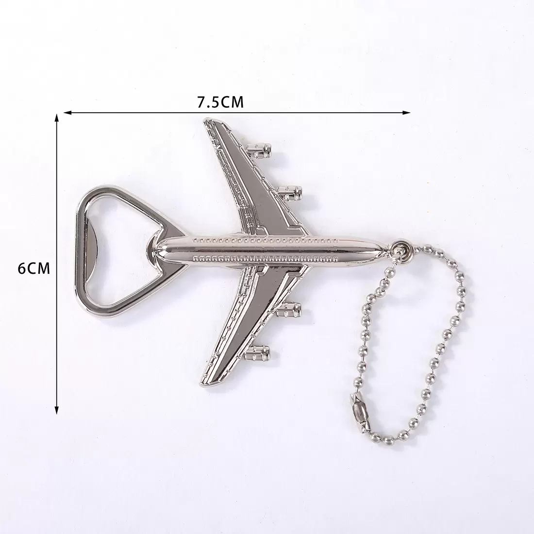 Aviário de avião de aeronave Keychain Abridores de cerveja Plano de forma Beers Keyring Birthday Wedding Party Gift Airplane Keychains