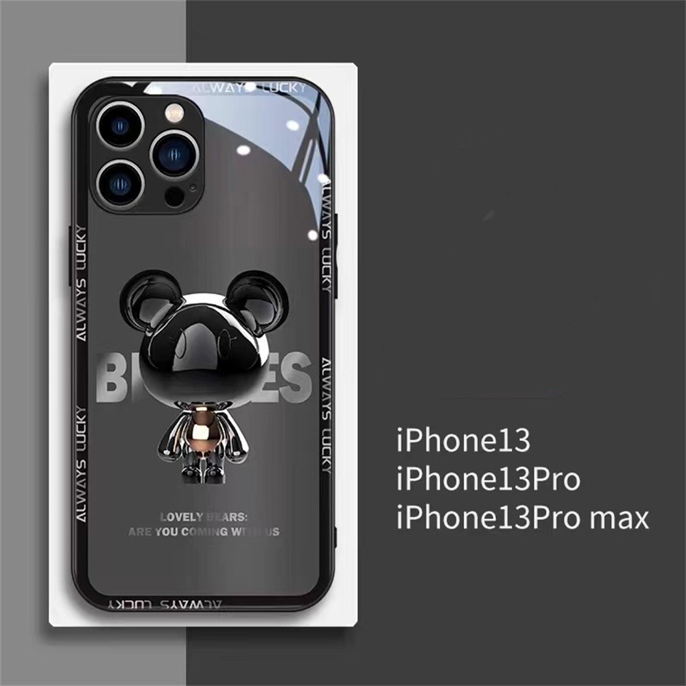 Leuke harde glazen mobiele telefoon kussens nieuw ontwerp voor iPhone 14 13 12 11 Pro Max 7 8 plus x xs xr 12 mini voor meisjes jongens fabrikant gepersonaliseerde designer covers