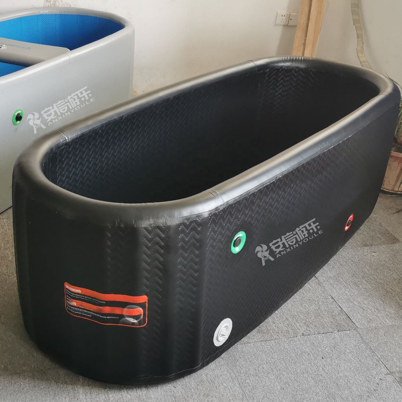 Tropfenstich -Training Kalttherapie Pool Tub Barrel aufblasbare Herausforderung Eisbad f￼r Fitnesswiederherstellung
